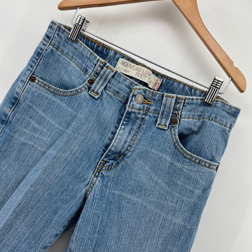 Levis Nouveau Low Boot Cut Jeans Womens Size 10 S Light Wash Denim‎